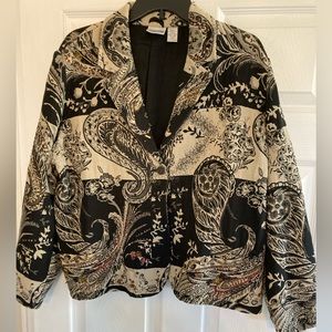 Chicos beautiful fully lined blazer!! Size 3